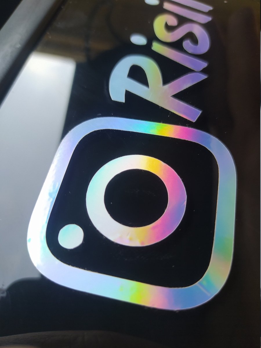 Custom Instagram Social Media Vinyl Decal, LARGE FORMAT Available - Rising Sun Decals - Custom Instagram Social Media Vinyl Decal, LARGE FORMAT Available