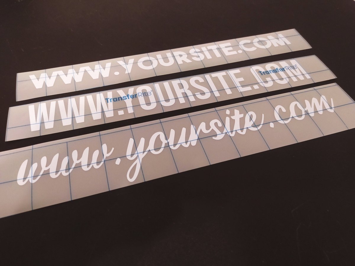 Custom Personalized Website Vinyl Decal Sticker - Rising Sun Decals - Custom Personalized Website Vinyl Decal Sticker