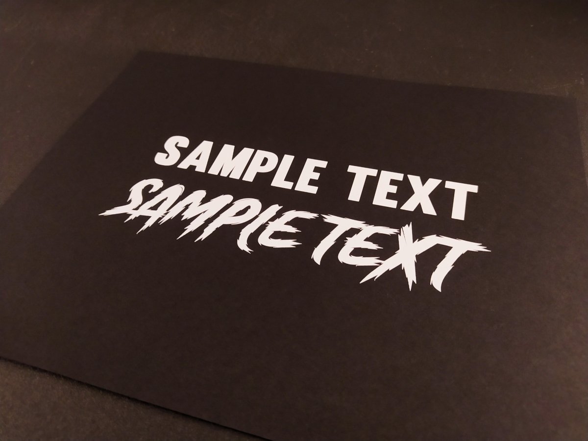 White Custom Text Vinyl Decal Sticker - Rising Sun Decals - White Custom Text Vinyl Decal Sticker