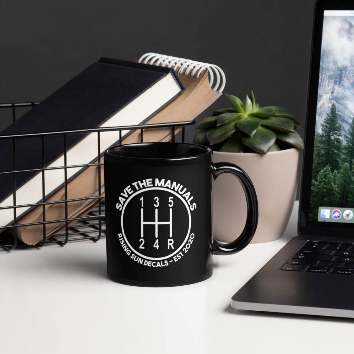Save The Manuals Coffee Mug - Rising Sun Decals - Save The Manuals Coffee Mug