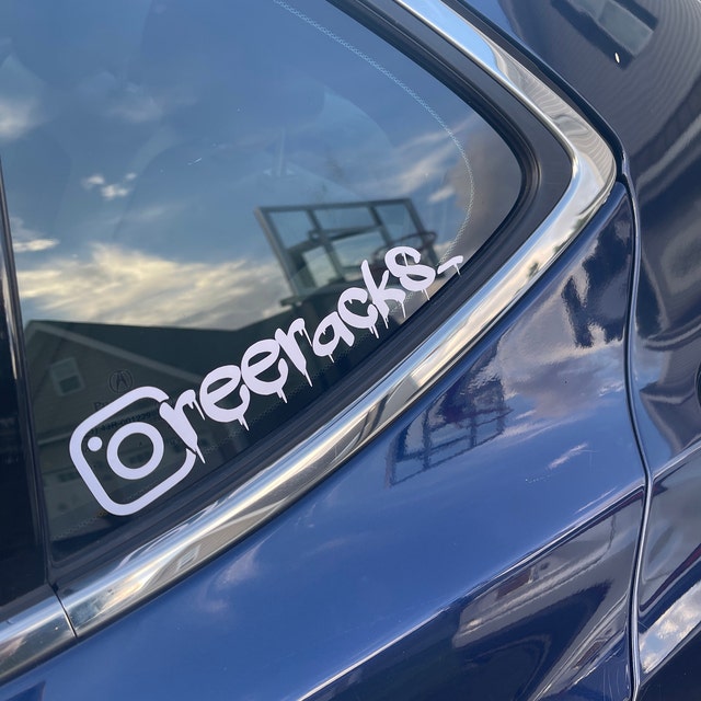 Instagram Aufkleber mit Namen fürs Auto Tuning Logo Car Sticker Insta Decal