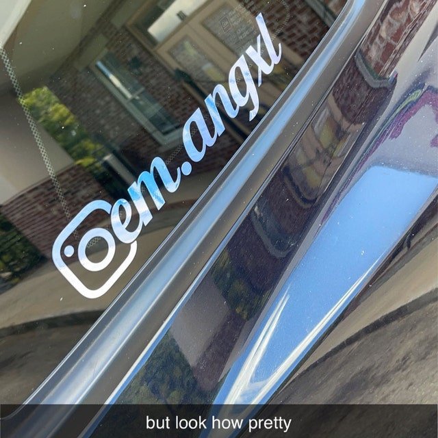 Custom Instagram Decal Vinyl Sticker - Rising Sun Decals - zCustom Instagram Name Vinyl Sticker 6.99 freeshipping - Rising Sun Decals