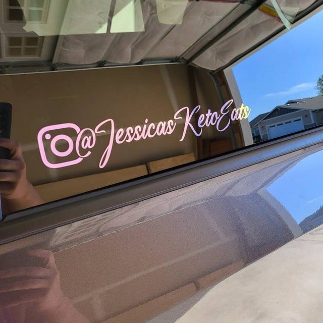 Custom Instagram Decal Vinyl Sticker - Rising Sun Decals - zCustom Instagram Name Vinyl Sticker 6.99 freeshipping - Rising Sun Decals