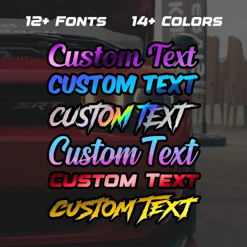 Custom Text Decals