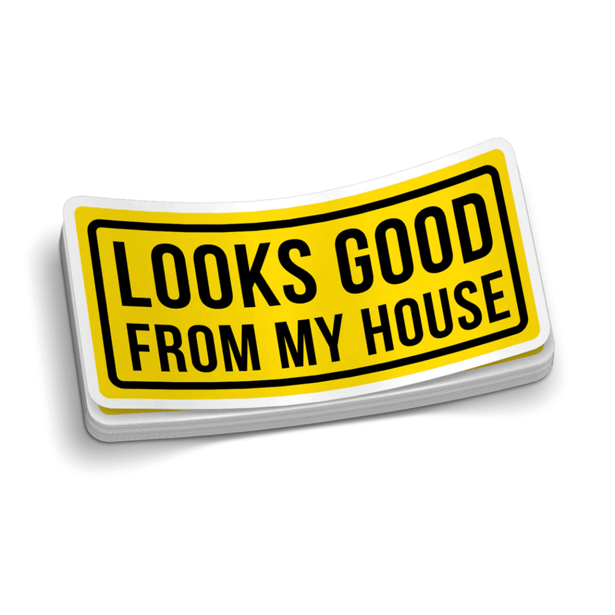 Looks Good Hard Hat Decal - Rising Sun Decals - Looks Good Hard Hat Decal
