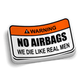 No Airbags Decal - Rising Sun Decals - No Airbags Decal