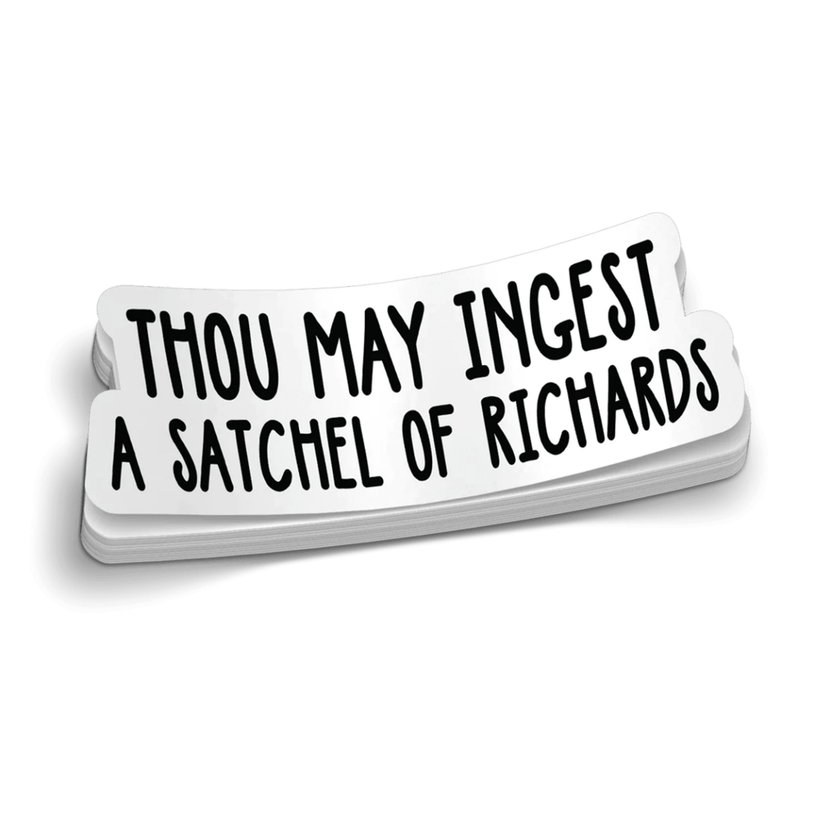 Satchel Of Richards Hard Hat Decal - Rising Sun Decals - Satchel Of Richards Hard Hat Decal
