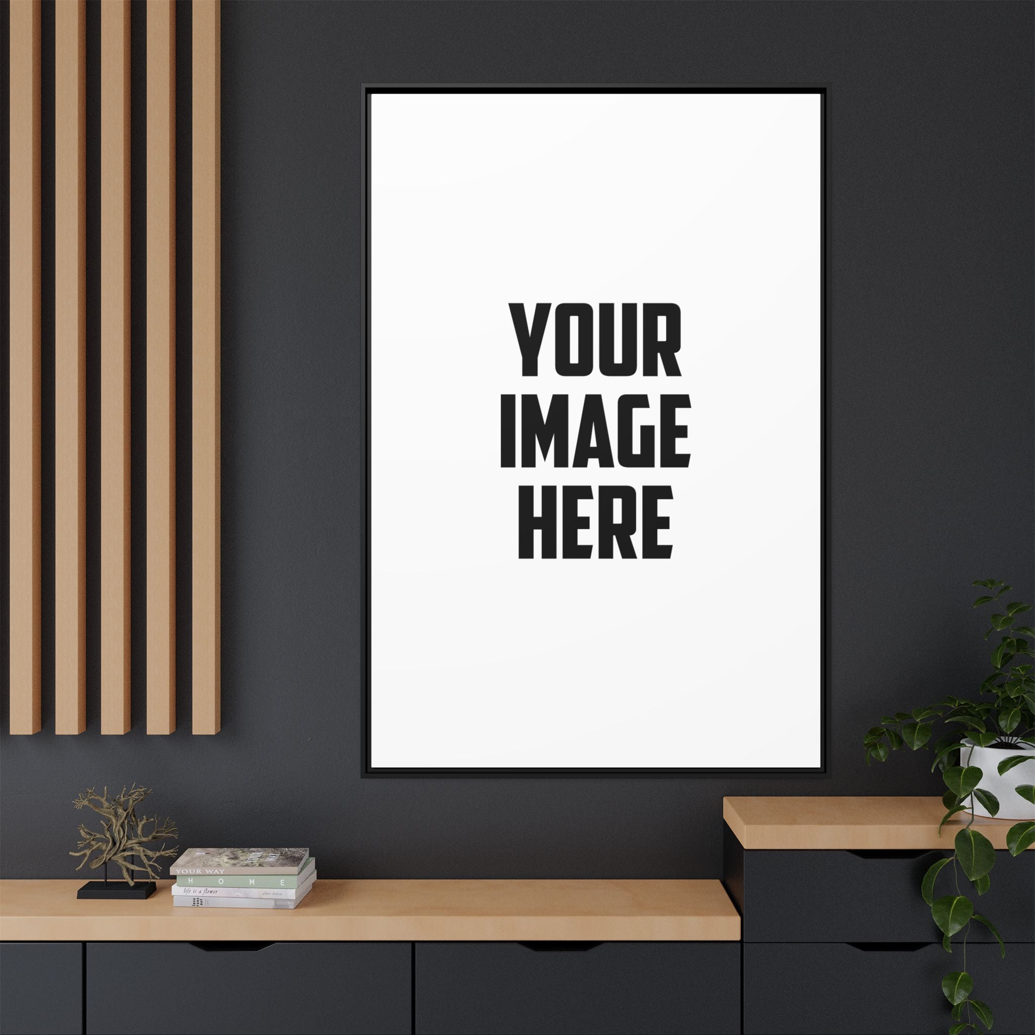 Matte Canvas, Framed (Multi-color)