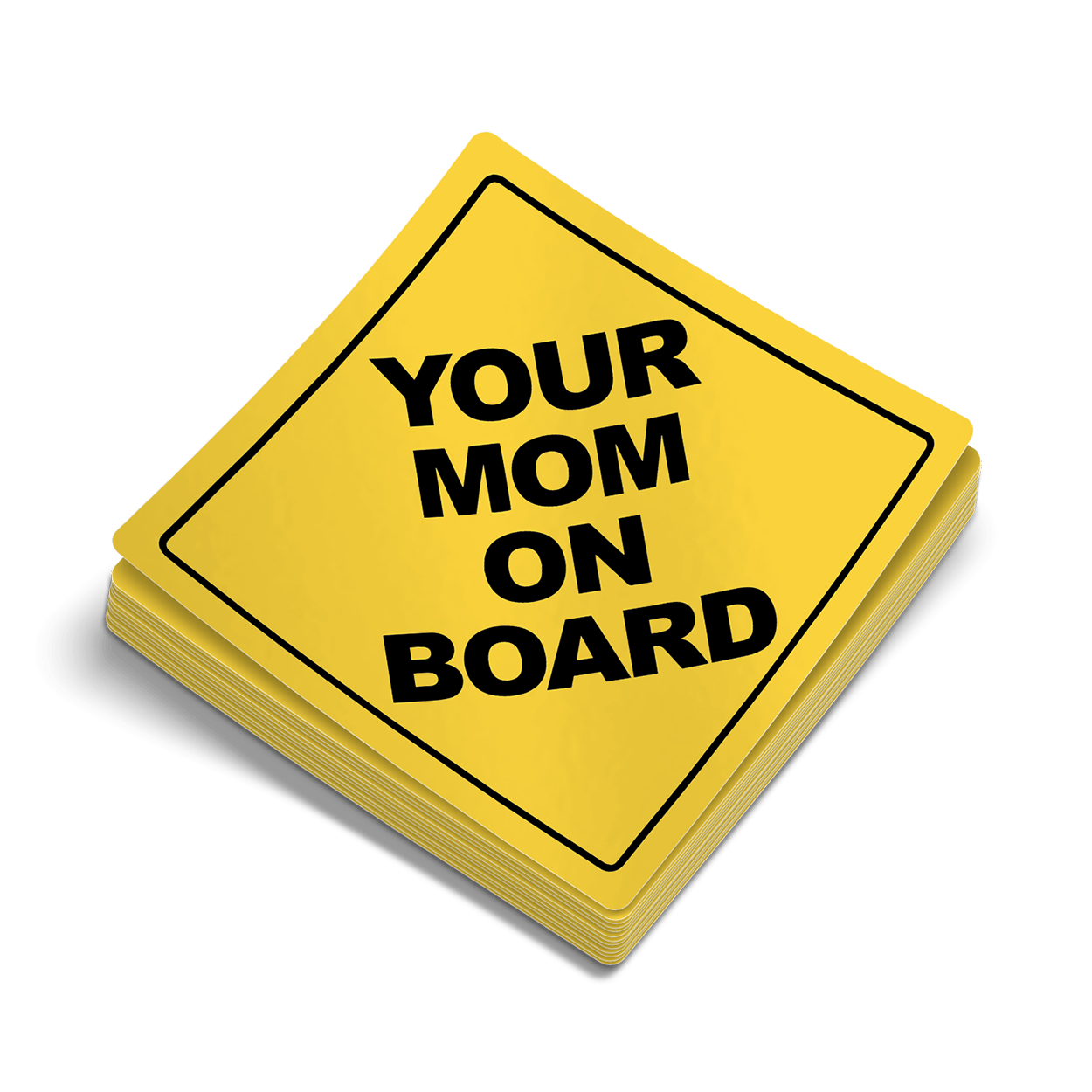 Your Mom On Board - Hard Hat Decal - Rising Sun Decals - Your Mom On Board - Hard Hat Decal