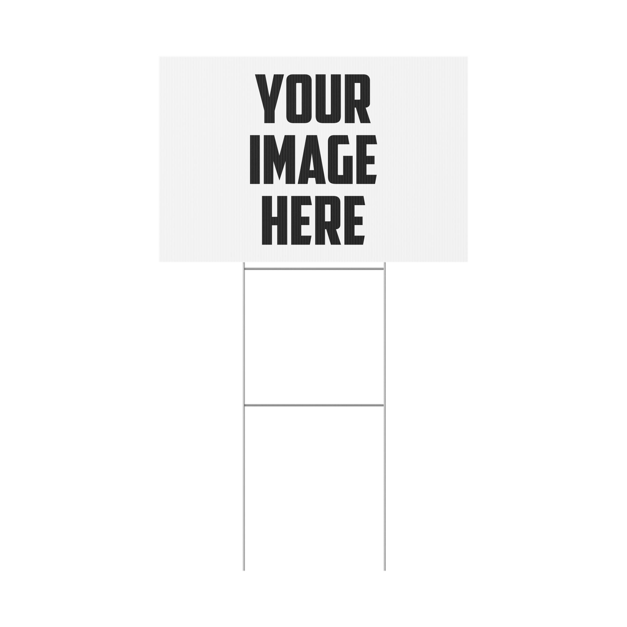Custom Plastic Yard Sign – Personalized Outdoor Sign for Events, Real Estate, Campaigns