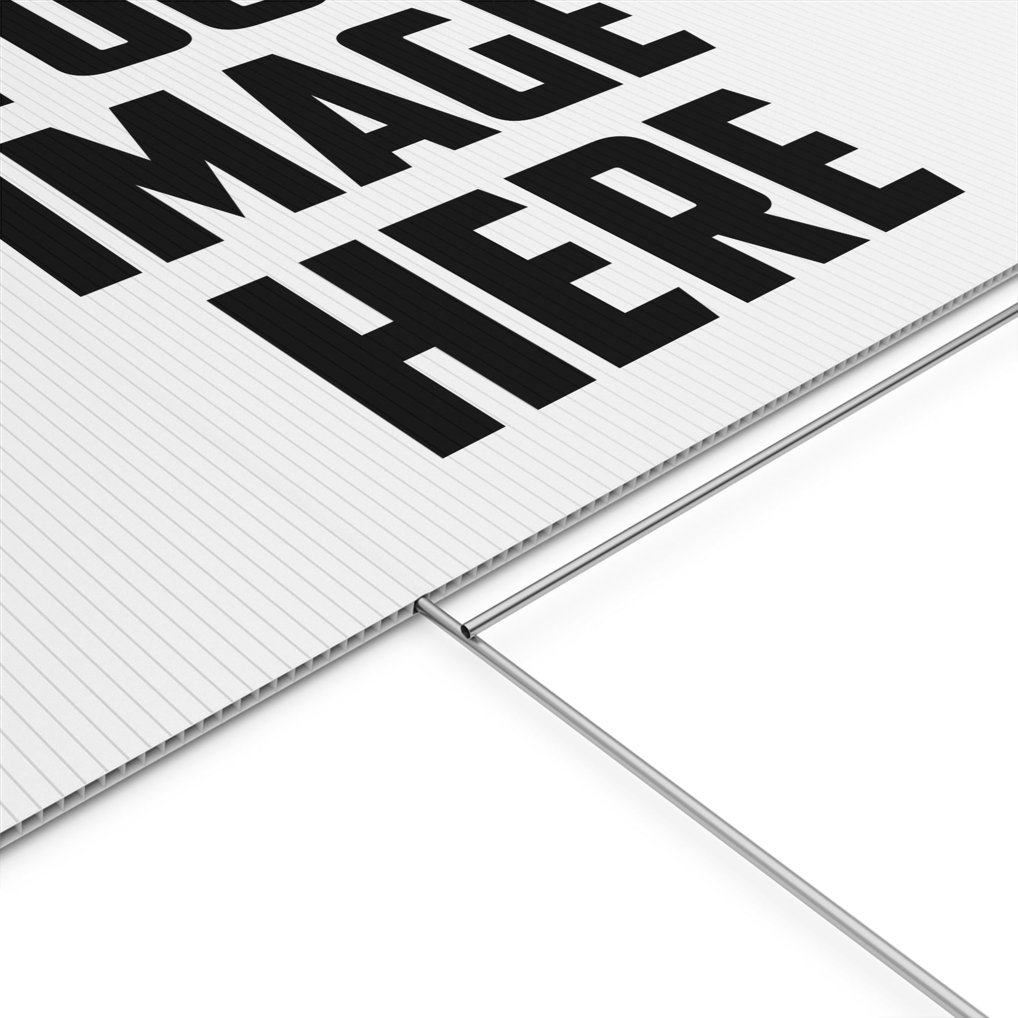 Custom Plastic Yard Sign – Personalized Outdoor Sign for Events, Real Estate, Campaigns