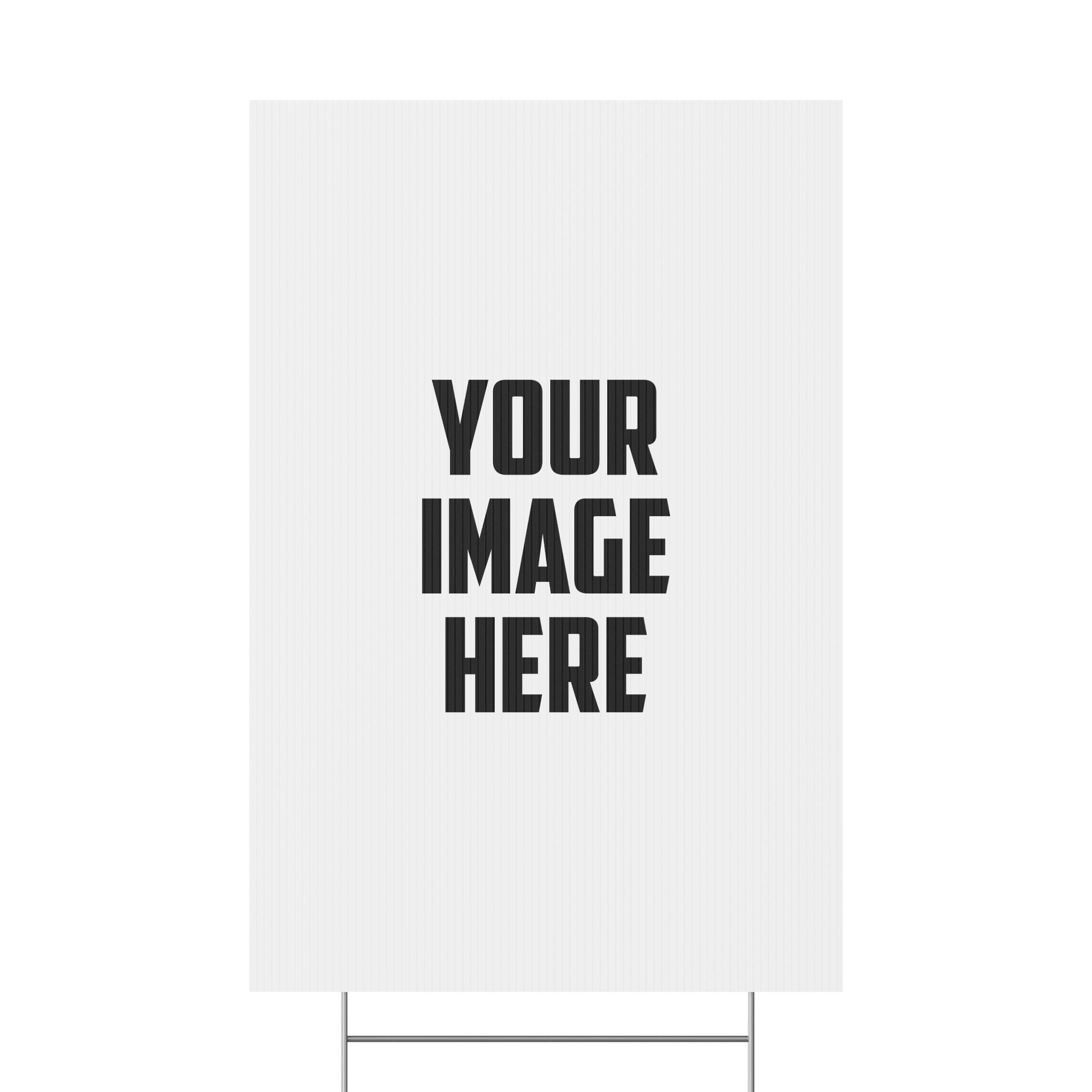 Custom Plastic Yard Sign – Personalized Outdoor Sign for Events, Real Estate, Campaigns