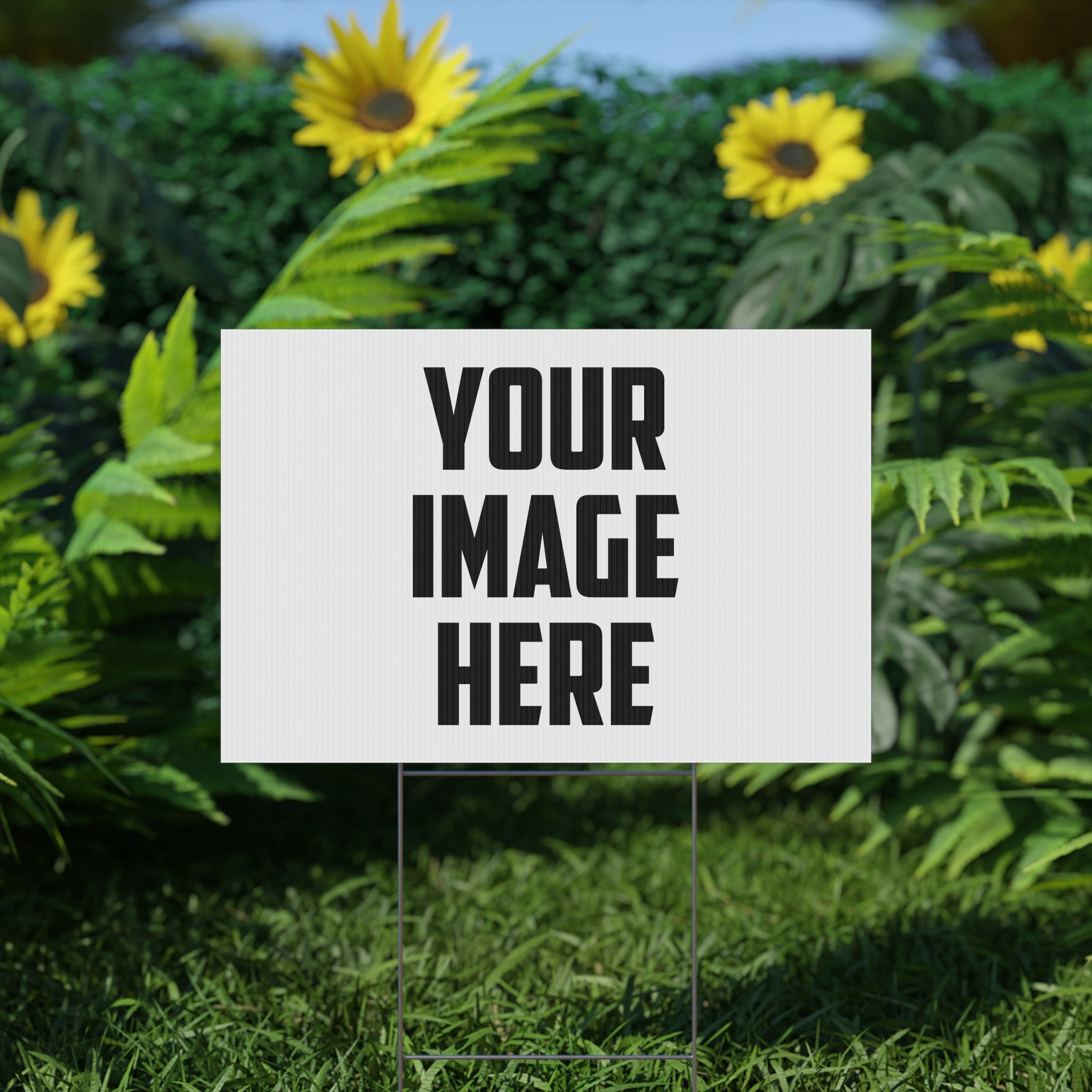 Custom Plastic Yard Sign – Personalized Outdoor Sign for Events, Real Estate, Campaigns