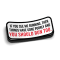 Run Hard Hat Decal - Rising Sun Decals - Run Hard Hat Decal
