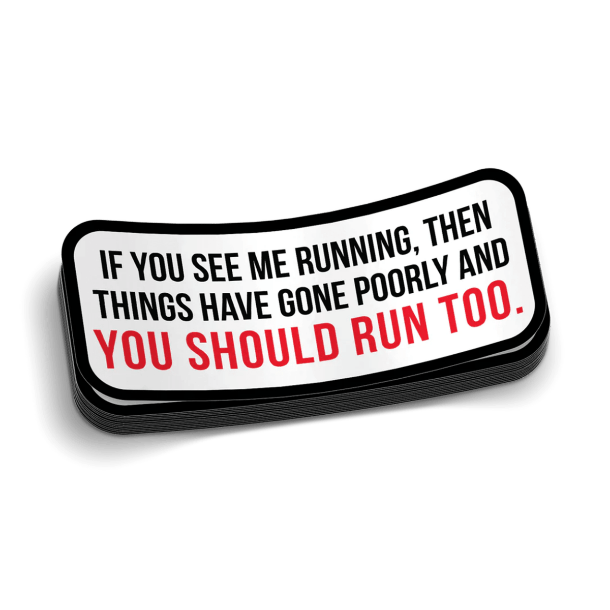 Run Hard Hat Decal - Rising Sun Decals - Run Hard Hat Decal