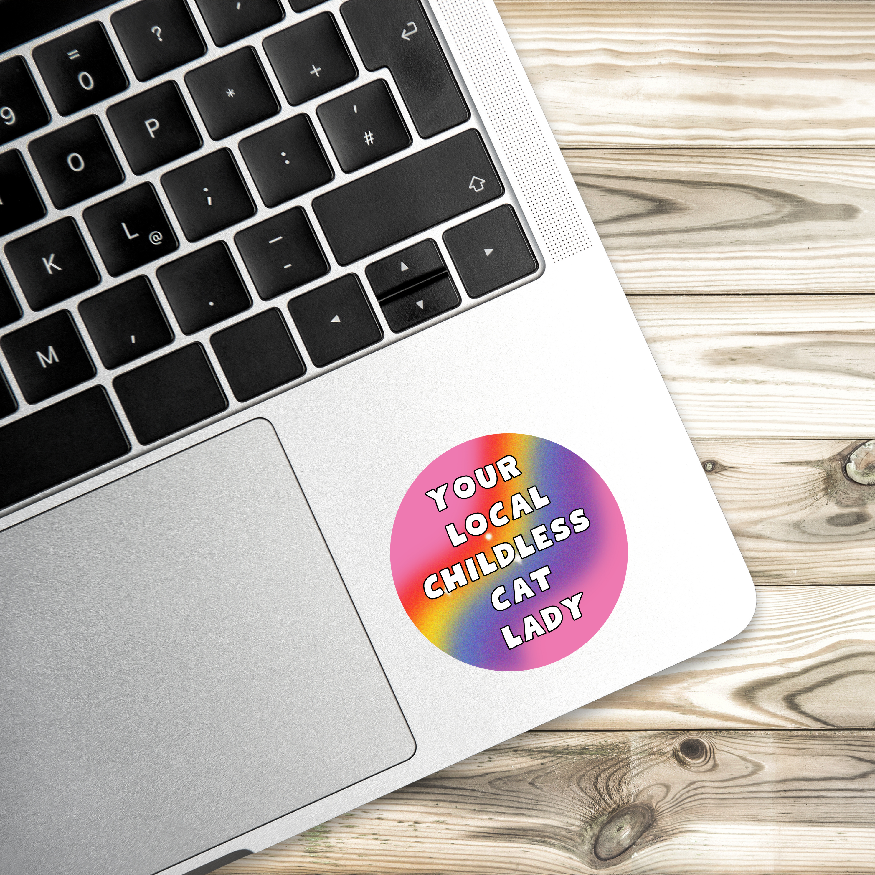 Your Local Childless Cat Lady Sticker | Vinyl Sticker | Cat Lady | Novelty | Cute | Kamala Sticker | Gay Sticker