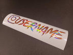 Rose Holographic Custom Instagram Decal Vinyl Sticker - Rising Sun Decals - Rose Holographic Custom Instagram Decal Vinyl Sticker