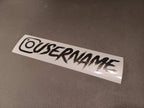 Black Custom Instagram Decal Vinyl Sticker - Rising Sun Decals - Black Custom Instagram Decal Vinyl Sticker