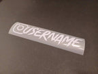 White Custom Instagram Decal Vinyl Sticker - Rising Sun Decals - White Custom Instagram Decal Vinyl Sticker