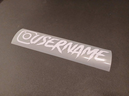 White Custom Instagram Decal Vinyl Sticker - Rising Sun Decals - White Custom Instagram Decal Vinyl Sticker