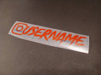 Red Custom Instagram Decal Vinyl Sticker - Rising Sun Decals - Red Custom Instagram Decal Vinyl Sticker