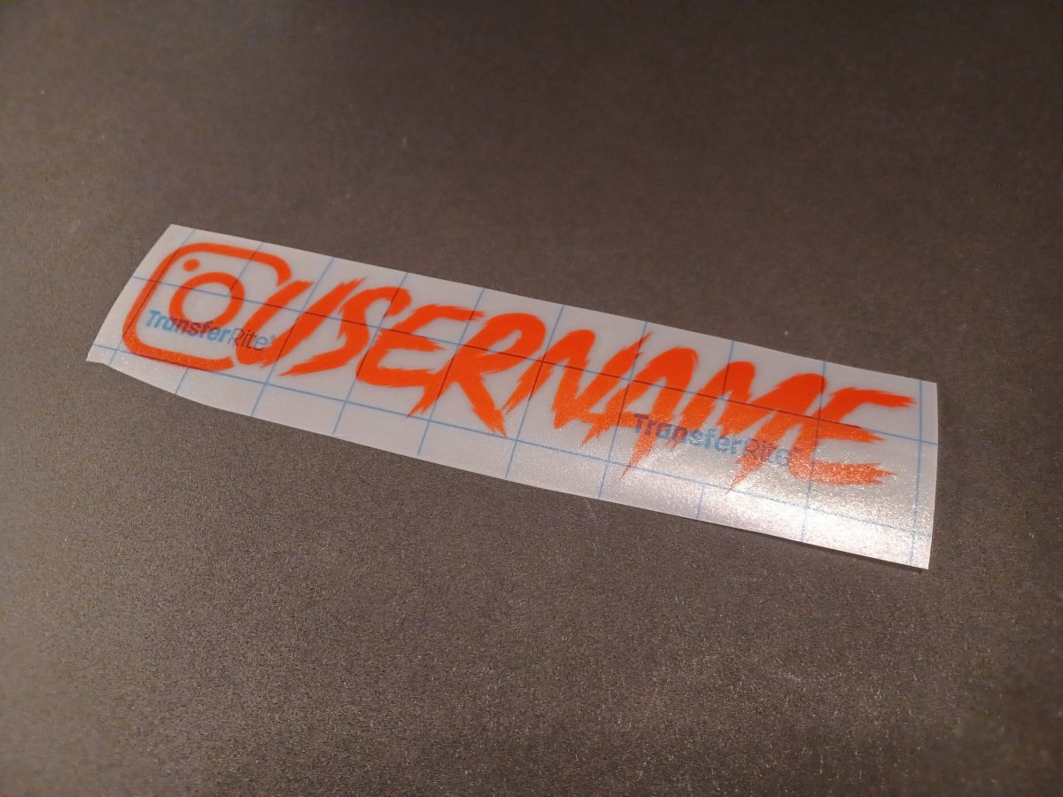 Red Custom Instagram Decal Vinyl Sticker - Rising Sun Decals - Red Custom Instagram Decal Vinyl Sticker