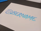 Opal Holographic Custom Instagram Decal Vinyl Sticker - Rising Sun Decals - Opal Holographic Custom Instagram Decal Vinyl Sticker