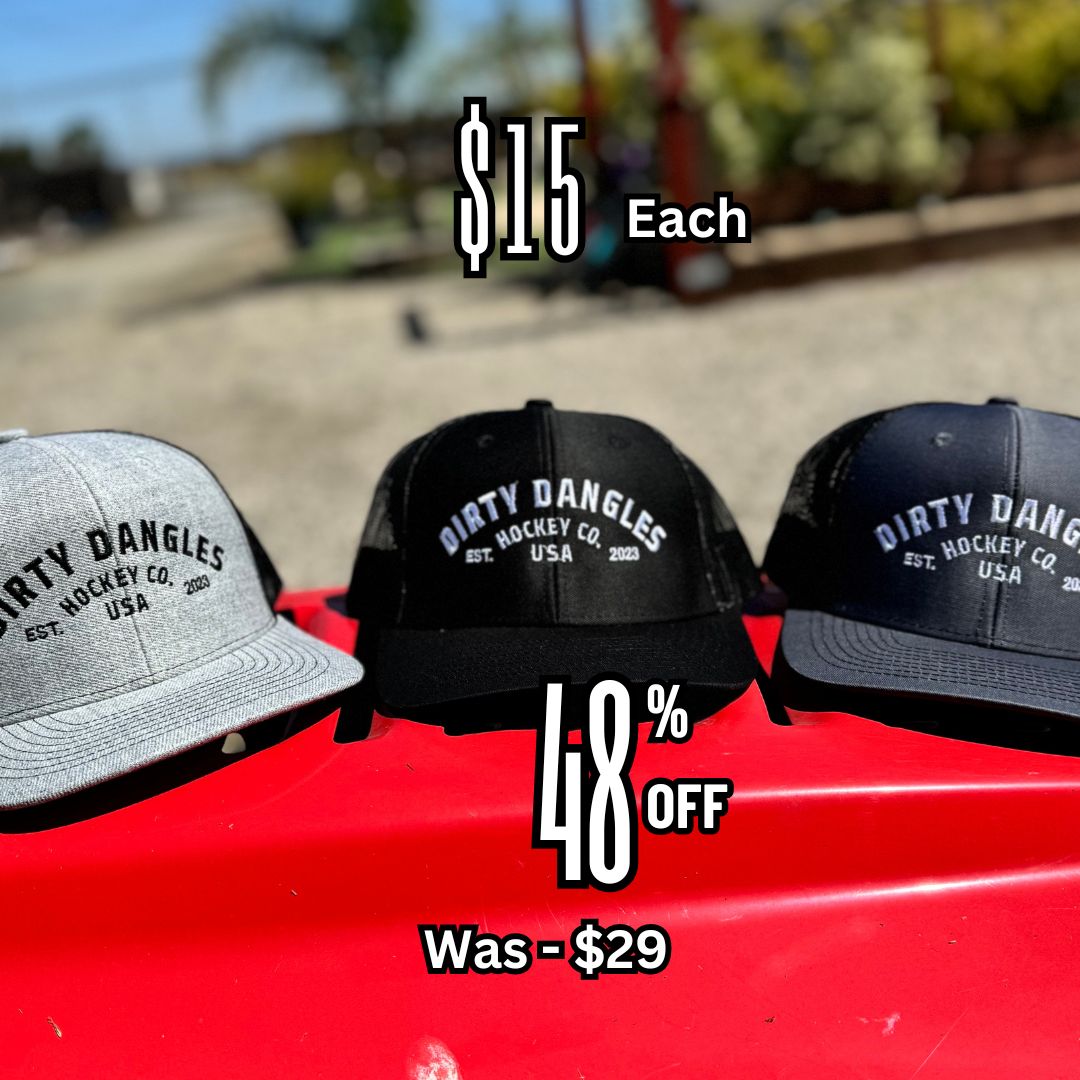 Dirty Dangles Hockey Stickers - 8 Pack - Rising Sun Decals - Dirty Dangles Hockey Stickers - 8 Pack