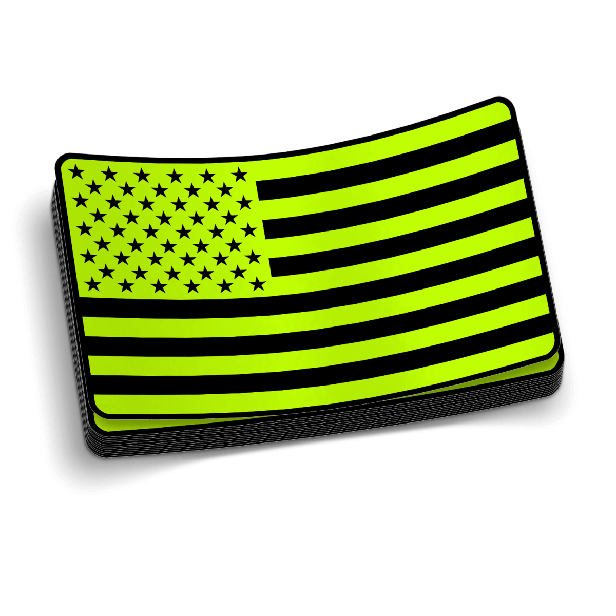 Hi Vis Flag - Hard Hat Decal - Rising Sun Decals - Hi Vis Flag - Hard Hat Decal