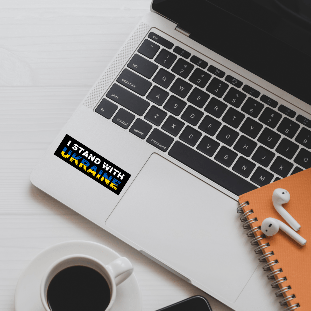 I Stand with Ukraine Sticker | Vinyl | Water - Resistant | 3"x1" | Pro - Ukraine | Support Ukraine | Anti - War | Political Activism Sticker - Rising Sun Decals - I Stand with Ukraine Sticker | Vinyl | Water - Resistant | 3"x1" | Pro - Ukraine | Support Ukraine | Anti - War | Political Activism Sticker