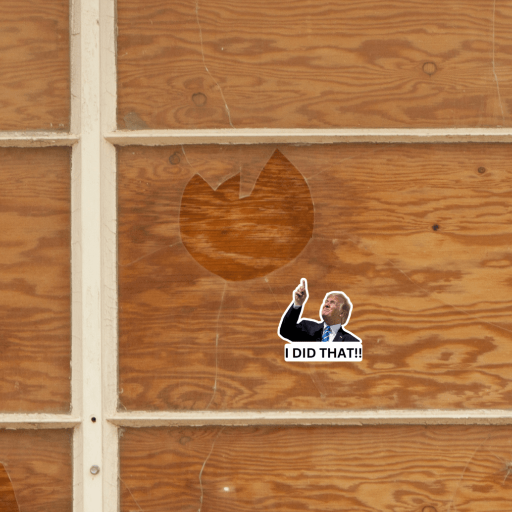 I Did That Trump Sticker | Pointing Sticker | Vinyl Sticker | Water Resistant | Anti Trump | Meme Sticker | Fdt - Rising Sun Decals - I Did That Trump Sticker | Pointing Sticker | Vinyl Sticker | Water Resistant | Anti Trump | Meme Sticker | Fdt