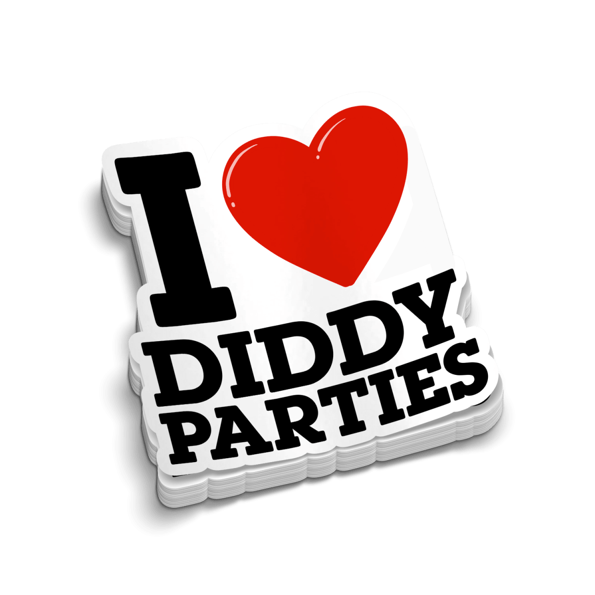 Diddy Party - Hard Hat Decal - Rising Sun Decals - Diddy Party - Hard Hat Decal