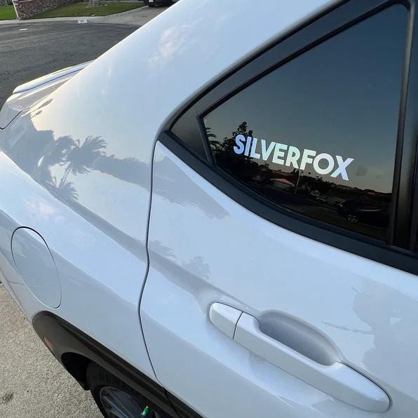 Holographic Custom Text Vinyl Decal - Rising Sun Decals - Holographic Custom Text Vinyl Decal