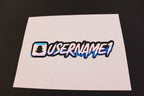 Opal Holographic Snapchat Name Decal W/ Background - Rising Sun Decals - Opal Holographic Snapchat Name Decal W/ Background
