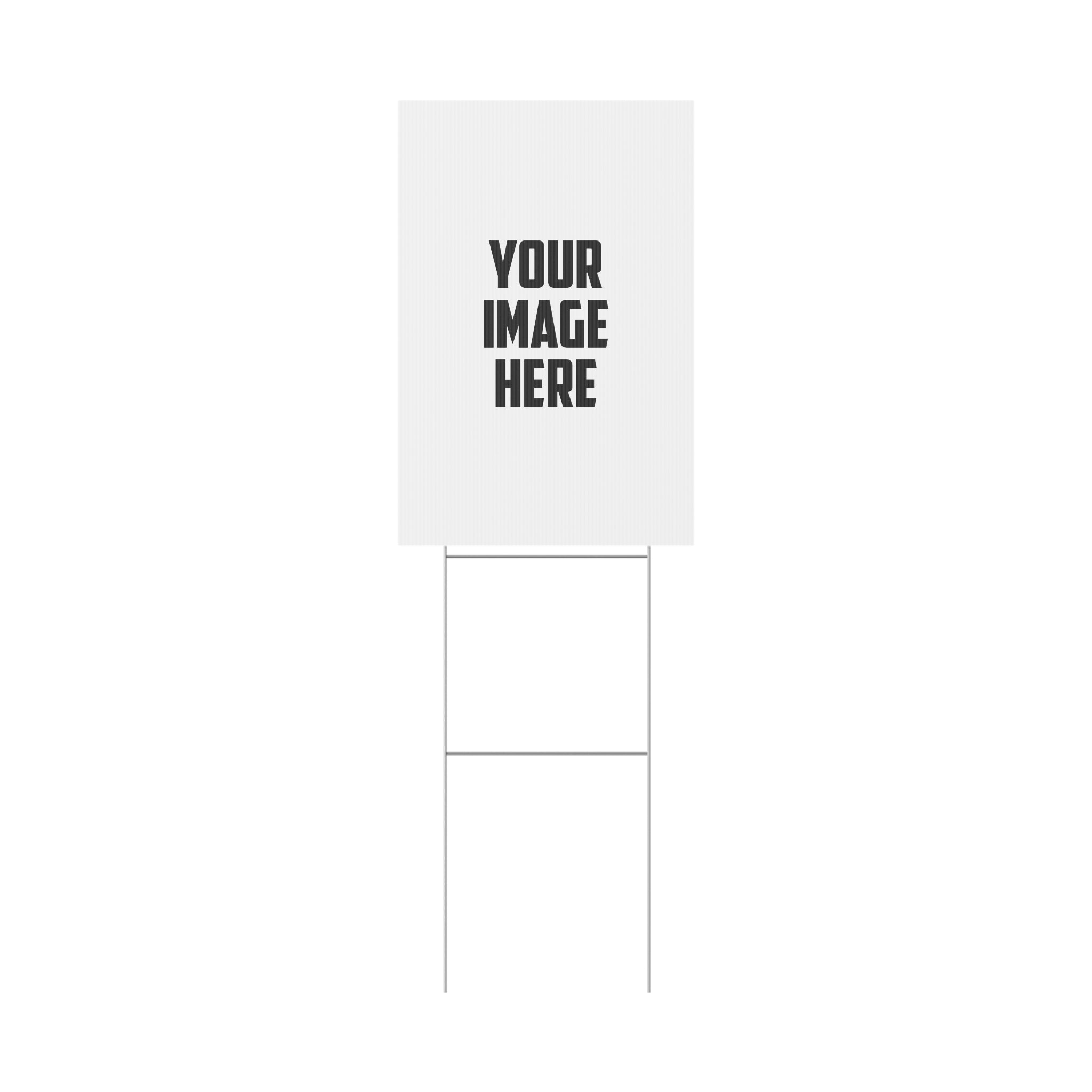 Custom Plastic Yard Sign – Personalized Outdoor Sign for Events, Real Estate, Campaigns