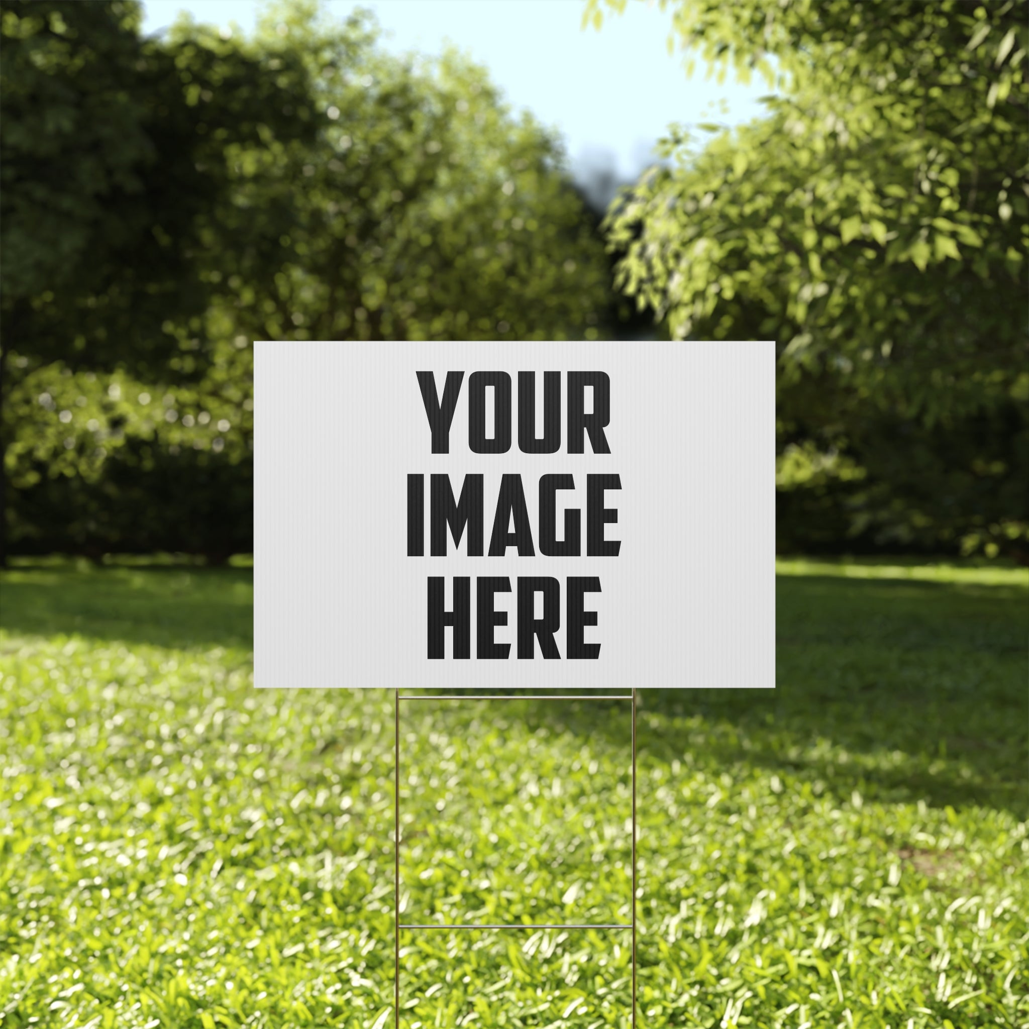 Custom Plastic Yard Sign – Personalized Outdoor Sign for Events, Real Estate, Campaigns