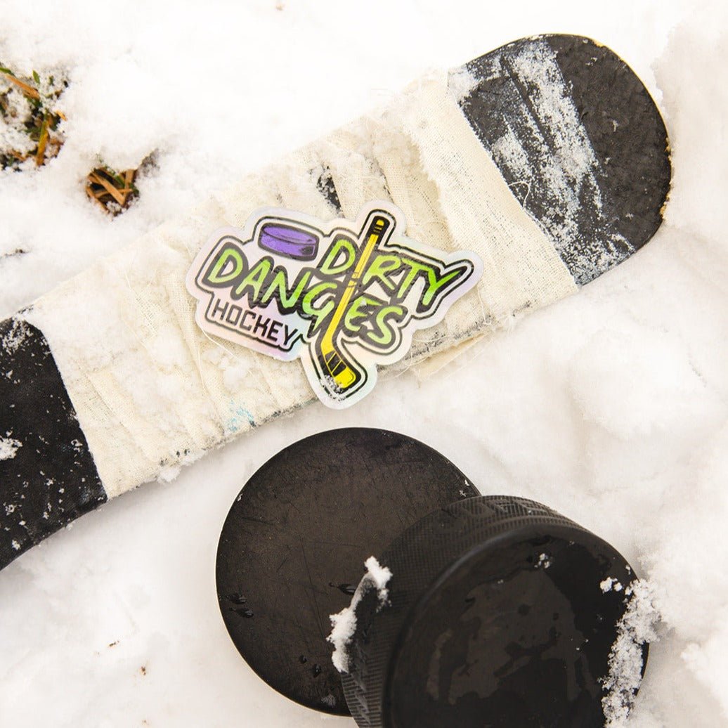 Dirty Dangles Hockey Stickers - 8 Pack - Rising Sun Decals - Dirty Dangles Hockey Stickers - 8 Pack