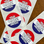 Your Vote Matters Stickers - Rising Sun Decals - Your Vote Matters Stickers