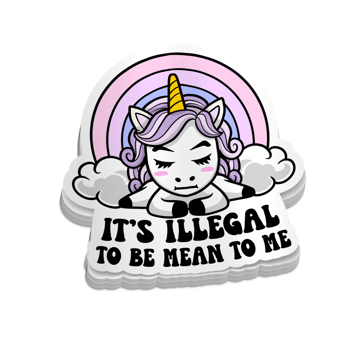 Its Illegal - Funny Tumbler Stickers - Rising Sun Decals - Its Illegal - Funny Tumbler Stickers