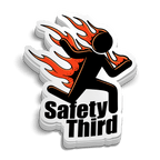 Safety Third - Funny Sticker - Rising Sun Decals - Safety Third - Funny Sticker