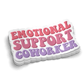 Emotional Support Coworker - Funny Stickers - Rising Sun Decals - Emotional Support Coworker - Funny Stickers