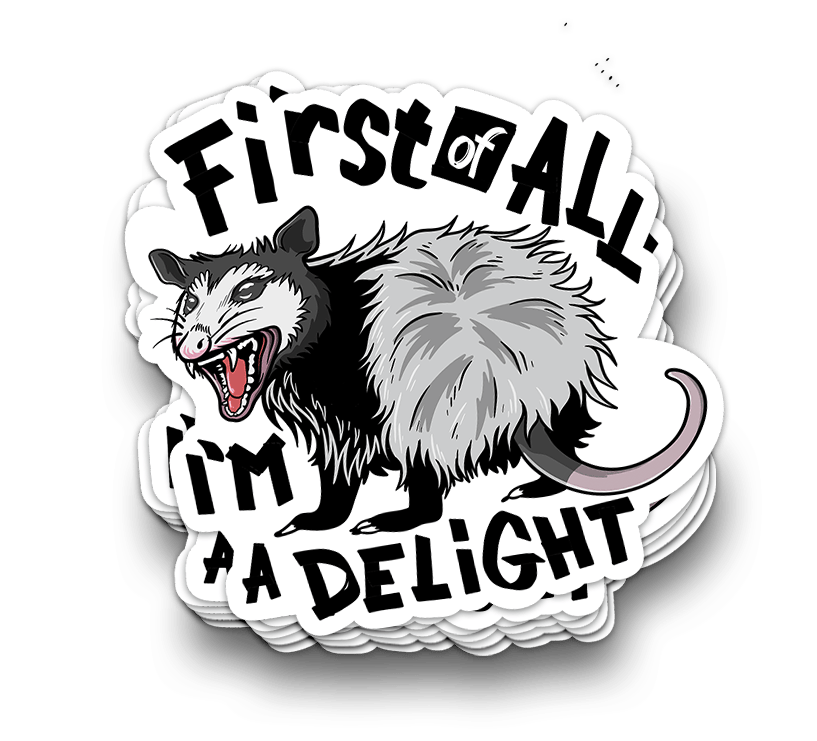 I'm Delightful - Funny Tumbler Stickers - Rising Sun Decals - I'm Delightful - Funny Tumbler Stickers