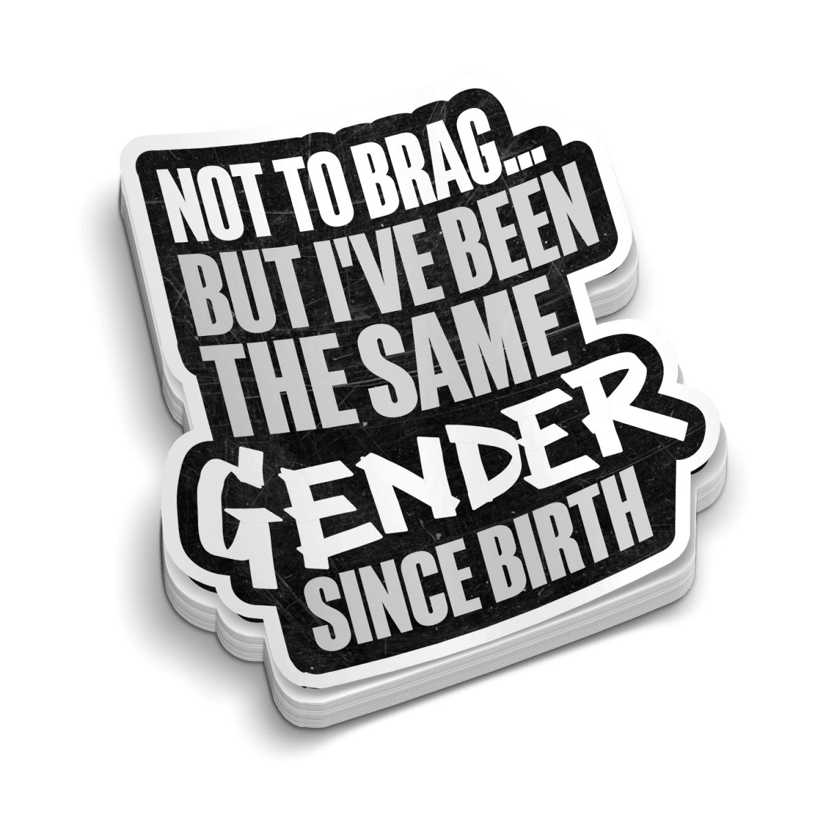 One Gender - Funny Tumbler Stickers - Rising Sun Decals - One Gender - Funny Tumbler Stickers