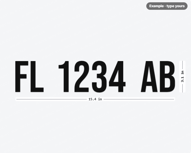 Custom Marine Registration Decals - Design Your Own - Rising Sun Decals - Custom Marine Registration Decals - Design Your Own