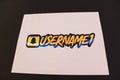 Sunset Holographic Snapchat Name Vinyl Decal W/ Background - Rising Sun Decals - Sunset Holographic Snapchat Name Vinyl Decal W/ Background
