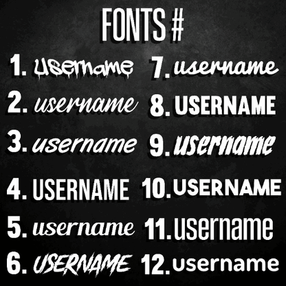 Premium White Instagram Name Vinyl Decal - Rising Sun Decals - Premium White Instagram Name Vinyl Decal