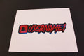 Red Snapchat Name Decal w/ Background W/ Background - Rising Sun Decals - Red Snapchat Name Decal w/ Background W/ Background