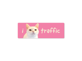 I Hate Traffic Cat Funny Bumper Sticker or Magnet - Rising Sun Decals - I Hate Traffic Cat Funny Bumper Sticker or Magnet