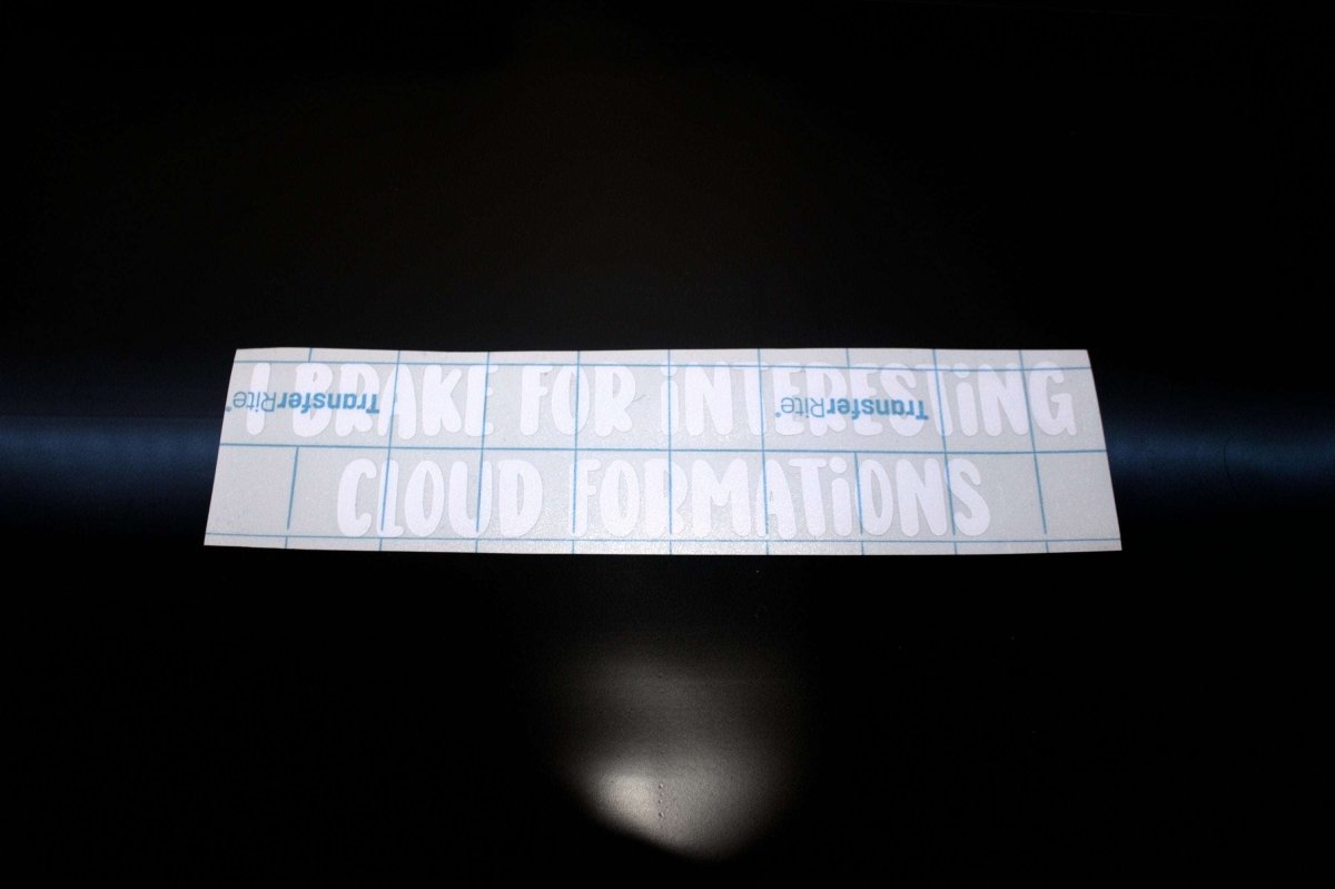 Funny Car Sticker "I Brake For Interesting Cloud Formations" Vinyl Decal - Rising Sun Decals - Funny Car Sticker "I Brake For Interesting Cloud Formations" Vinyl Decal