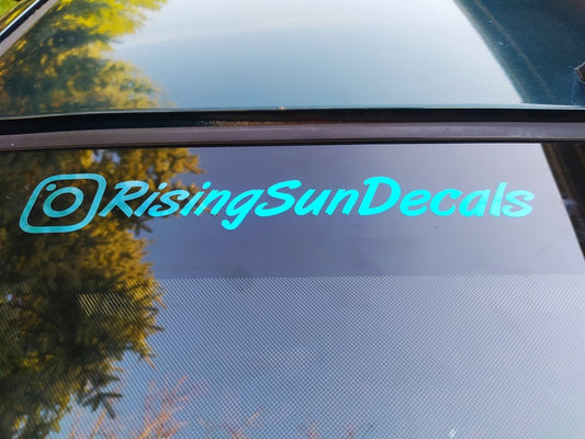 Custom Instagram Social Media Vinyl Decal, LARGE FORMAT Available - Rising Sun Decals - Custom Instagram Social Media Vinyl Decal, LARGE FORMAT Available